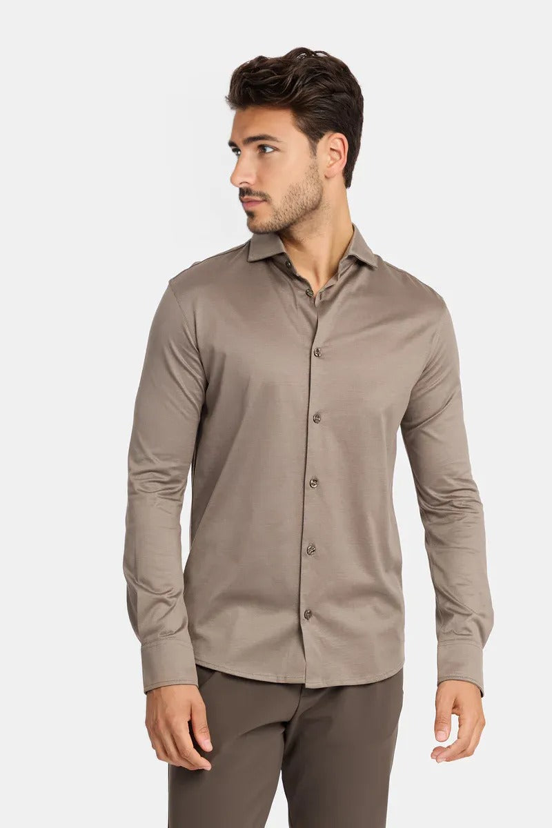 Sahara Taupe Formal Shirt