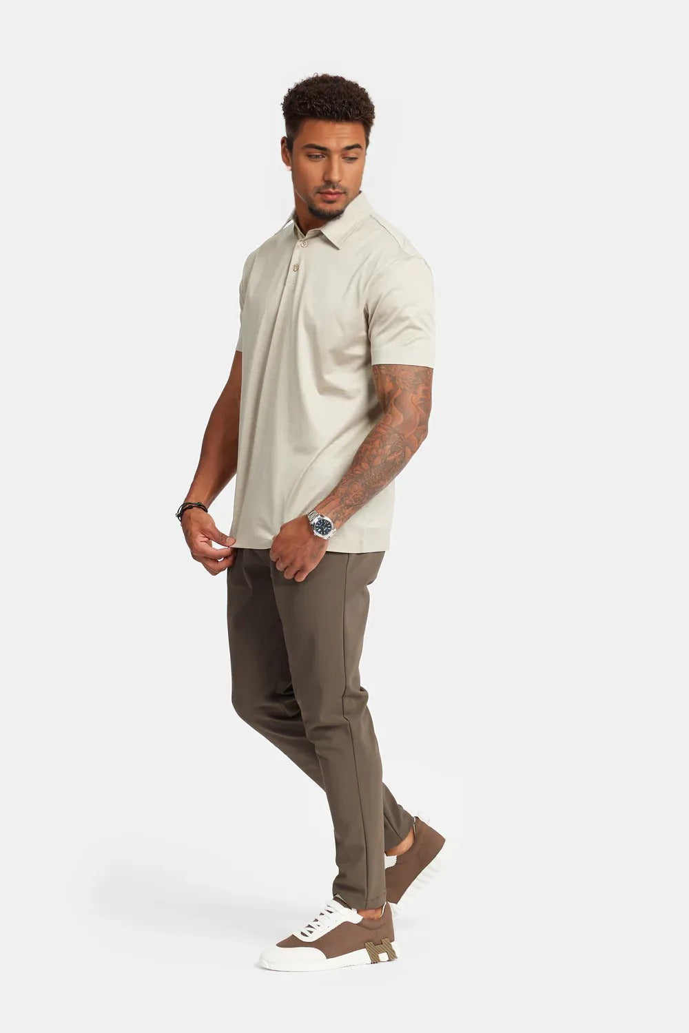 Sahara Beige Polo Shirt