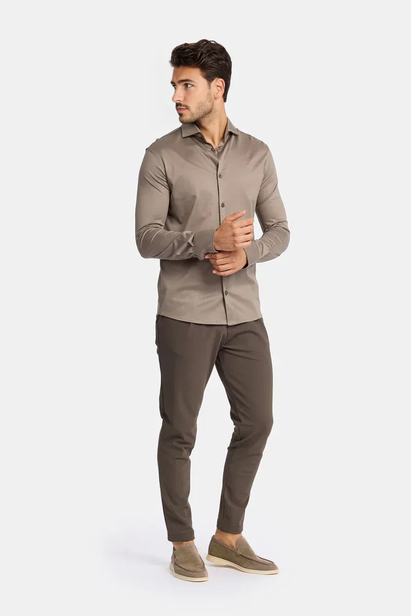 Sahara Taupe Formal Shirt