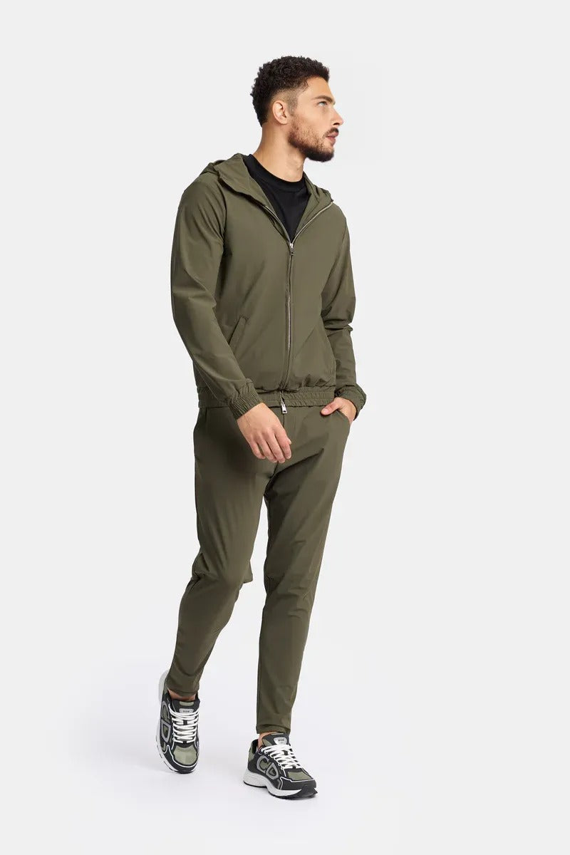 Olive Slate Hooded Tech Suit