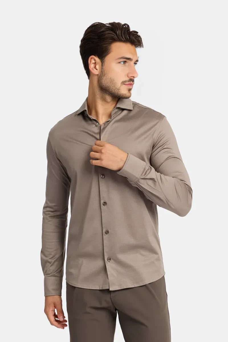 Sahara Taupe Formal Shirt